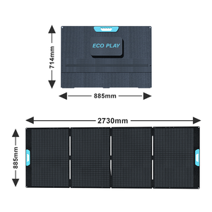 ECOPLAY 400W Foldable Solar <b>Portable</b> Photovoltaic Charging Power Source for Series Power Stations - Product Image 5