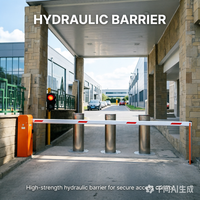 Borne de sécurité routière semi-automatique hydraulique K12 anti-collision, étanche IP68 et anti-poussière pour parking communautaire