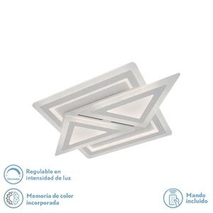 Plafón LED de 130W, 3000K/4000K/6500K, 17550lm, regulable, con memoria y control remoto, ideal para iluminación en hogares y... - Product Image 1