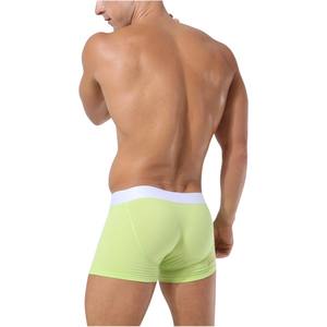 कस्टम लोगो Mens बुना हुआ कपास शॉर्ट्स सांस ठोस रंग शांत पुरुषों के अंडरवियर मुक्केबाजों - Product Image 4