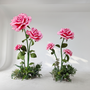 Rosas Blancas Gigantes Hechas a Mano en 3D, Flores Artificiales Realistas y Suaves en 3D para Bodas, Día de San Valentín, Graduación, Año Nuevo Chino - Product Image 4