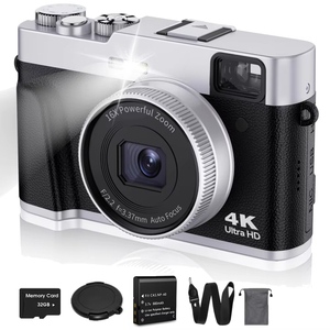 Appareil photo numérique 4K avec mise au point automatique, flash, visière, cadran, 48MP, appareil photo <span class=keywords><strong>pour</strong></span> vlog sur <span class=keywords><strong>YouTube</strong></span> et vidéo anti-vibration, appareil photo numérique - Product Image 6