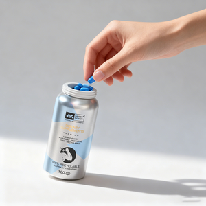 Pot à pilules en aluminium de qualité alimentaire, utilisé pour les capsules et les comprimés, emballage nutritionnel de qualité supérieure pour les soins de santé - Product Image 4
