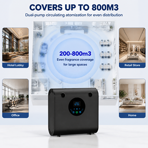 Diffuseur d'arômes mural à double pompe 300 ml, application Bluetooth, nébuliseur de parfum pour bureau, hall, 800 m3, 3 niveaux, minuterie 24h - Product Image 3
