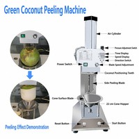 Automatische elektrische industriële machine voor het pellen van jonge, groene, verse kokosnoten