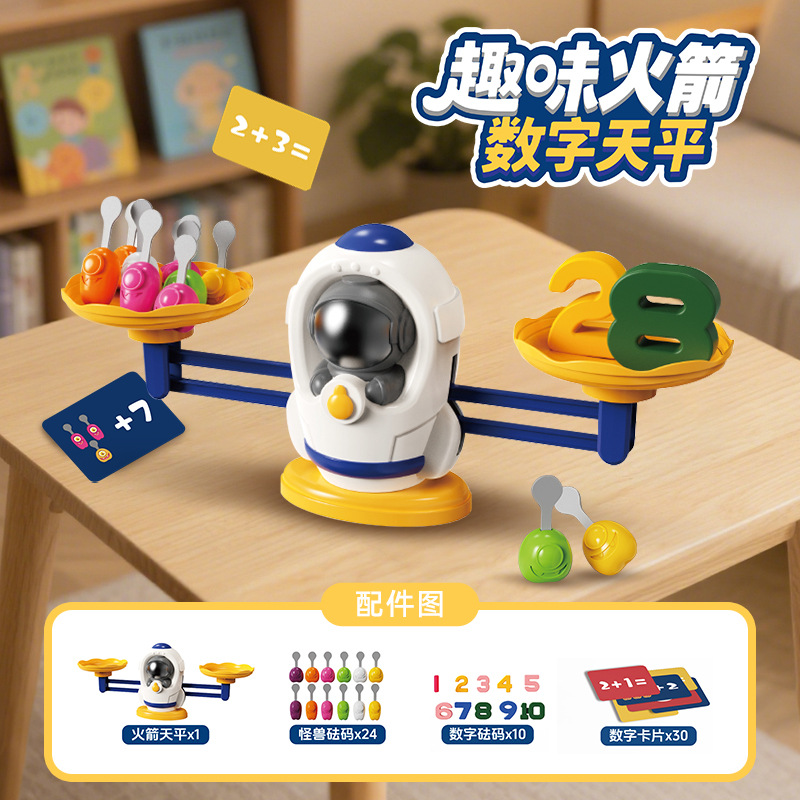 เครื่องชั่งดิจิตอล Fun Rocket (บรรจุภัณฑ์กล่องของขวัญขนาดใหญ่)