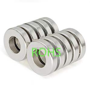 カスタム工業用ニッケル磁性材料モーター希土類磁石ネオジウムスピーカー多重極磁化ネオジム磁石リング - Product Image 3
