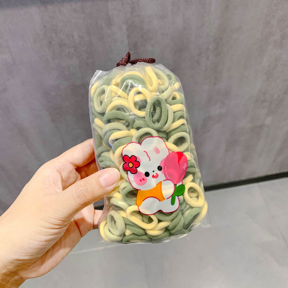 Matcha green 200 root cartoon drawstring bag