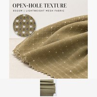 Tissu en maille extensible en nylon 40D sur mesure, 85 GSM, respirant et à séchage rapide pour vestes et pantalons de randonnée, OEM ODM