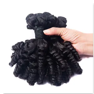 天然富米卷曲散装头发超双拉厚端100% 人头马处女越南人发批发价