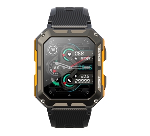 Reloj Inteligente DF C20 PRO para Hombre, Android, Monitor de Actividad Física, Resistente al Agua, Frecuencia Cardíaca, Pulsera Deportiva, Brújula Cuadrada Personalizada, Moderno - Product Image 2