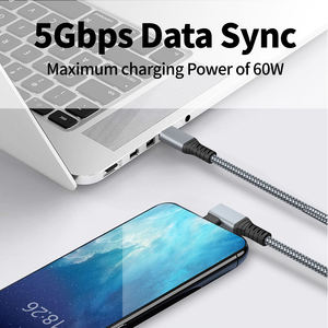 Cable de Nailon Trenzado para Gafas VR, Cable de Datos USB-C a USB-A de 90 Grados para <span class=keywords><strong>Oculus</strong></span> <span class=keywords><strong>Quest</strong></span> <span class=keywords><strong>2</strong></span> Link, Auriculares, Casco, Accesorios para Juegos - Product Image 5