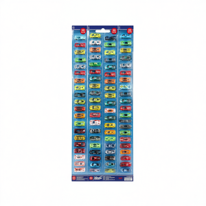 Ensemble de voitures de course 20 pièces en métal moulé sous pression, 100 cm, coffret de présentation pour enfants, modèles de voitures de collection - Product Image 1