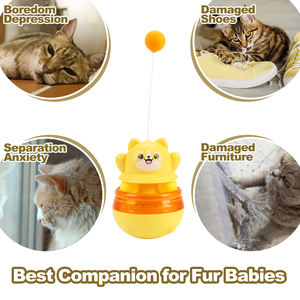 Fabrika fiyat interaktif kedi oyuncak + kedi Tumbler tedavi dağıtıcı + Teaser topu + kapalı Pet eğitim egzersiz oyna - Product Image 6