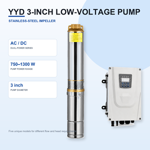ปั๊มน้ำบาดาลพลังงานแสงอาทิตย์ QY 3 นิ้ว AC 220V / DC 150V  3.2 ลูกบาศก์เมตร/ชั่วโมง ระยะส่ง 120 เมตร ใบพัดสแตนเลส - Product Image 2