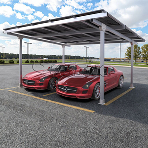 Carport solaire en aluminium de conception professionnelle, carport solaire imperméable, carport métallique pour <span class=keywords><strong>parking</strong></span> résidentiel - Product Image 4