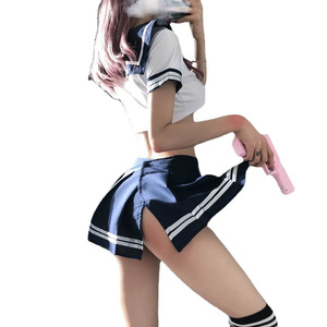 Sexy lingerie, maid uniform, seductive mini skirt, sailor JK schoolgirl lingerie set - Product Image 5