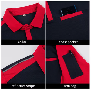 Factory-Customized Hot-Selling <strong>Work</strong> Polo Shirts, Shorts, <strong>Work</strong> <strong>Clothes</strong> - Summer Breathable and Durable Workwear - Product Image 3