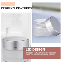 Pots cosmétiques mats personnalisés de 30g et 50g, emballages vides pour soins de la peau, pots en verre dépoli pour crème visage avec couvercle à vis - MOQ 10000 pièces