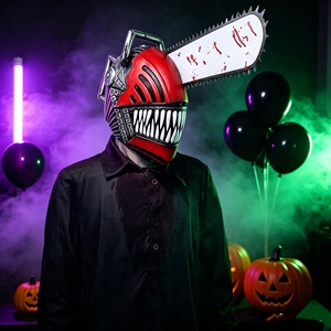 Masque de Diable à la Scie Électrique Effrayant en Promotion – Ensemble de Dents Sanguinolentes et Tranchantes pour Fête d'Halloween et Déguisement - Product Image 5