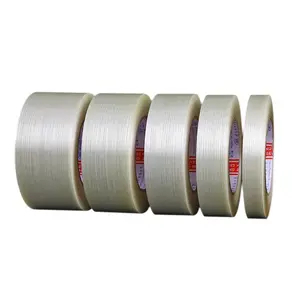 Güçlü çekme mukavemeti kauçuk yapıştırıcı Filament çember bant fiberglas Filament bant