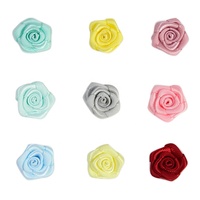Vente en gros personnalisé 196 couleurs ruban de satin fleur artificielle