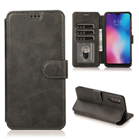 Pour Xiaomi 8 9 étui en cuir rabattable couverture arrière pour Redmi 8A 9A étui de téléphone étui de protection en cuir à rabat
