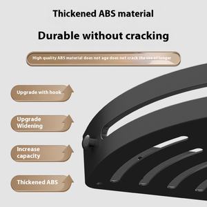 Estantería de Pared sin Perforación, Estante de Esquina, Organizador de Baño, Estante de Almacenamiento de Plástico Montado EN LA Pared - Product Image 5