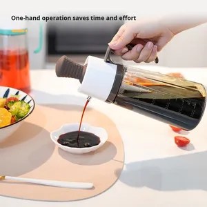 Wholesale Oil <b>Brush</b> <b>Bottle</b> with Integrated Pourer High Temperature Resistant Glass 250mL Capacity Modern Design Seasoning - Product Image 1