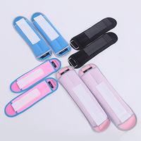 1 Paire de Sangles de Cheville Réglables, Durables, Souples, Respirantes, en Oxford/Nylon Métallisé, avec Logo Personnalisé, pour Entraînement de Force, Unisexe, Course à Pied