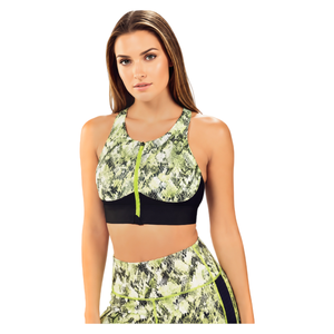 Sujetador Deportivo Postparto y <span class=keywords><strong>Postoperatorio</strong></span> con Estampado por Sublimación, Cierre Frontal, Espalda Cruzada, Soporte de Alto Impacto, Copas Extraíbles, OEM ODM - Product Image 2