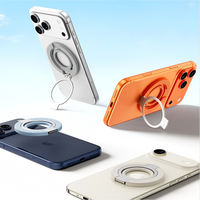 Support de téléphone magnétique double face en silicone avec aimant puissant N52, rotation à 360°, béquille flexible et étanche