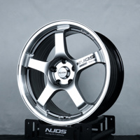 Rines NJQS al por Mayor para Autos de Pasajeros, de 15, 16, 17, 18 y 19 Pulgadas, GT de 5 Radios, 4X100, 5X112, 5X114.3, Tecnología Flow Forming