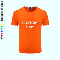 Camisetas Deportivas de Manga Corta para Hombre, 100% Algodón, Corte Regular, Lisas, Personalizables con Logotipo por Sublimación, al por Mayor y de Alta Calidad