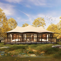 Tentes de camping de luxe fabriquées directement par les fabricants, maisons modulaires préfabriquées pour hôtels de glamping, maisons écologiques durables