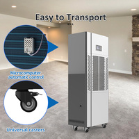 GREENFLY JJPRO 2026 Dehumidifier Besar 6.8KG/H Layar LED Penggunaan Komersial & Rumah Tangga Mudah Dipindahkan R410A untuk Luar Ruangan & Garasi Laris Manis