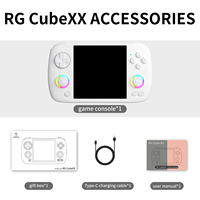 Console de jeu Anbernic RG Cube XX, RGCUBE XX Mini Game Player, console de jeu rétro portable avec écran IPS de 3,95 pouces et effet d'éclairage RVB