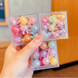 Commercio all'ingrosso 10 pz colori <span class=keywords><strong>caramelle</strong></span> graziosi elastici <span class=keywords><strong>per</strong></span> <span class=keywords><strong>capelli</strong></span> <span class=keywords><strong>per</strong></span> ragazza alta coda di cavallo <span class=keywords><strong>per</strong></span> bambini cravatte <span class=keywords><strong>per</strong></span> <span class=keywords><strong>capelli</strong></span> con scatola - Product Image 2