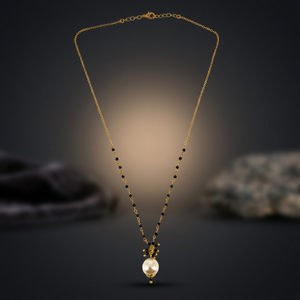 Collier personnalisé en laiton italien plaqué rhodium, perles de rocaille en quartz, perle solitaire, lariat, bijoux de luxe pour femme, cadeau de mariée - Product Image 5