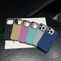 Coque magnétique à bon prix avec support d'appareil photo pour iPhone 16, coque de protection avec béquille pour iPhone 16 15 14 13