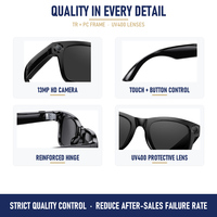 Lunettes Intelligentes Sunelan SK30 AI avec Caméra 13MP, Vidéo 2K, Traduction IA, Appels, Conduite, Cyclisme, Contrôle Tactile, OEM ODM Vente en Gros