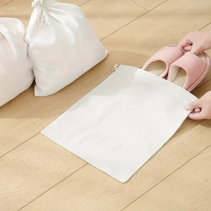 Sacs cadeaux en coton personnalisés, sacs à poussière en tissu pour chaussures, sacs à main en toile avec cordon de serrage, sacs de rangement à cordon, sacs à bijoux anti-poussière - Product Image 5
