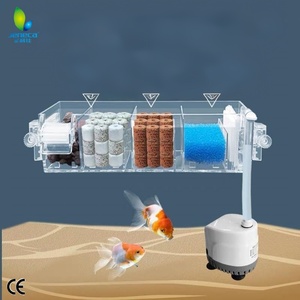 Filtro Acrílico Jeneca 5W 300L/H, Caixa de Isolamento para Aquário, Caixa de Filtro para Aquário 3 em 1 com Bomba de Água e Placa de Filtro - Product Image 1