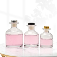 Bouteille d'huile de diffuseur rond en gros 2oz 3oz 5oz 7oz 8oz bouteille en verre de parfum coloré