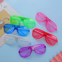 Lunettes LED en plastique en gros avec flash électronique – Accessoires de décoration tendance pour fêtes de Noël et ambiance festive