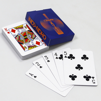 Cartes à jouer en plastique imperméables de taille poker, personnalisées avec logo, pour usage familial, avec emballage personnalisé, fabriquées en usine.