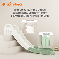 Playful Era Toboggan en plastique écologique pour les marches latérales de canapé-lit - Échelle d'escalade amovible pour centres commerciaux et écoles