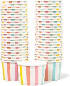 Vasos Desechables para Helado con Tapa, 16 Onzas, Recipientes de Papel para Postres Congelados con Tapa, Envases para Helado - Product Image 1