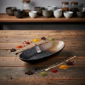 Alta calidad 100% vajilla de <span class=keywords><strong>melamina</strong></span> Barco de plátano de moda en forma de diseño de placa - Product Image 3