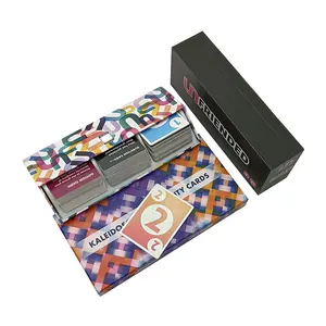 Bayaya متعة الكبار لعبة ببطاقات ورقية OEM مخصص لعبة ببطاقات ورقية الخلفي والأمامي الطباعة متعددة سؤال لعبة ببطاقات ورقية s